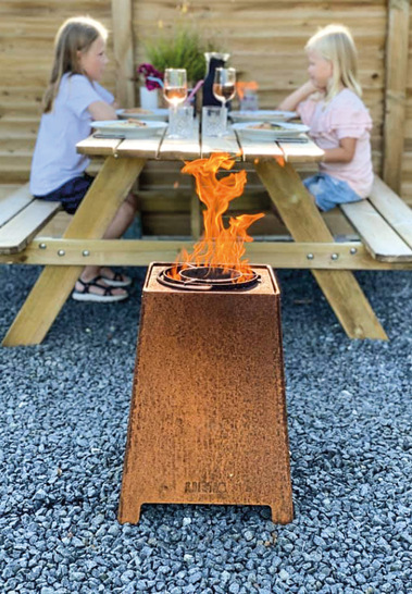 „ Quad ” , eine Pelletbrennstelle mit besonderem Flair.