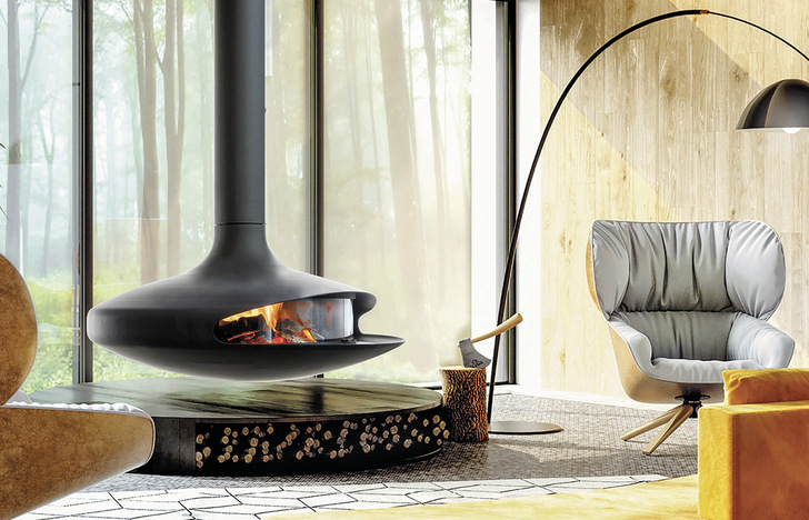 Das emblematische Kaminmodell der Marke, der  „ Gyrofocus ” , wird an Architekturschulen behandelt, ist von den Italienern zu  „ La cosa più bella del mondo ”  gekürt worden und wurde bereits im Guggenheim ­Museum in New York ausgestellt.