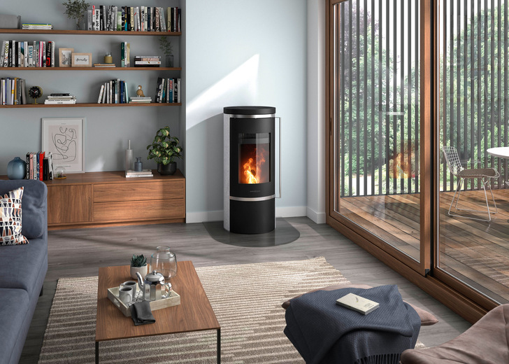 Carus 1.0. Zylindrisch rund mit großer Sichtscheibe, Bedienkomfort per App