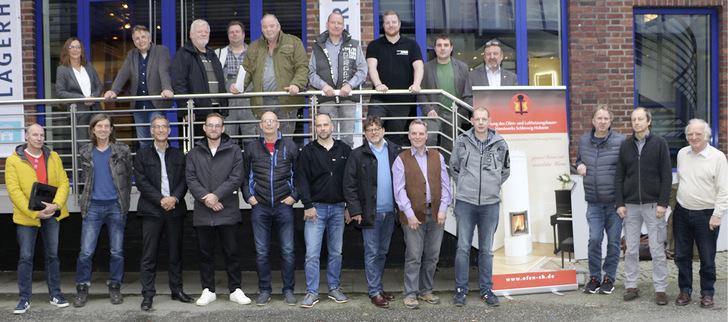 Die Mitglieder der Ofen- und Luftheizungsbauer-Innung Nord.