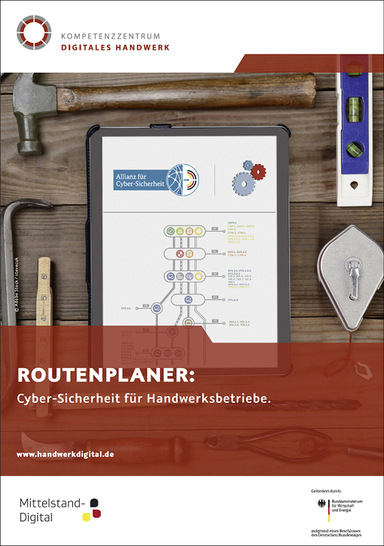 aDigitaler Schutzschirm: Neben dem über 140seitigen Leitfaden gibt es inzwischen ein Online-Tool, um die Cyber-Sicherheit für den Handwerksbetrieb auf einen aktuellen Stand bringen zu können.﻿
