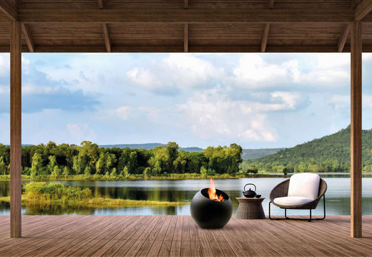 Preisgekrönte Feuerschale für den Garten.