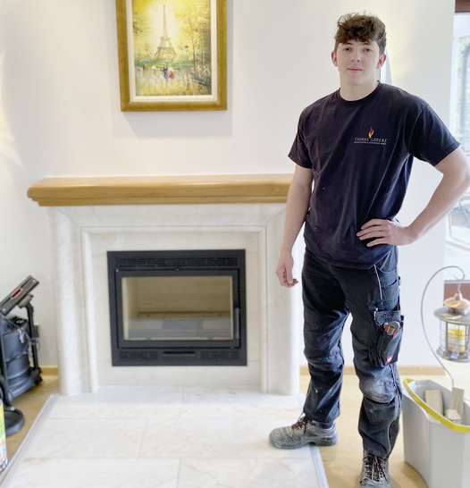 Ofenbau belohnt mit dem, was man am Ende geschaffen hat. Auf eine fertige Arbeit kann Luca zu Recht stolz sein.