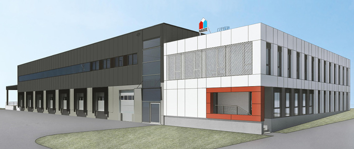 Entwurf des Neubaus der Hagos-Niederlassung in Thurnau.