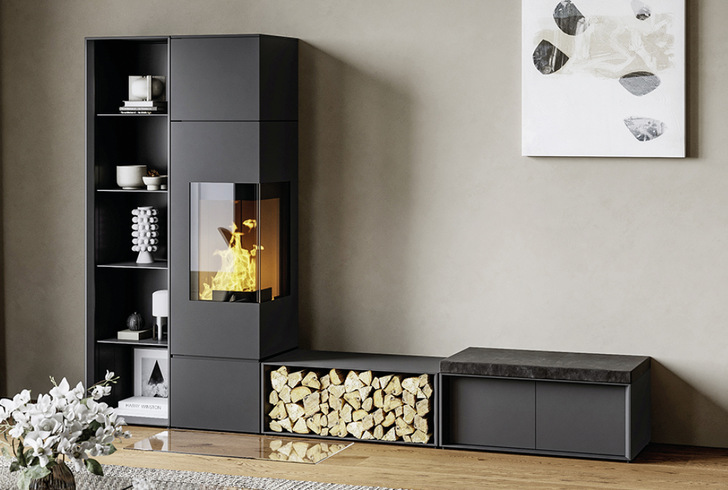 „Connect Pellet“– eine „Ofenlandschaft“ mit besonderer Wohlfühlatmosphäre.