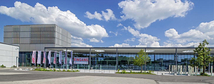 Die Messehalle in Wels, in der die KOK 2023 stattfindet.