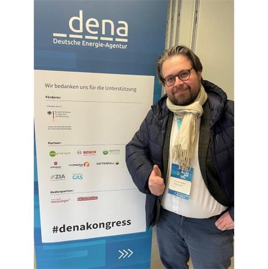 Dr. Johannes R. Gerstner, Branchenvertreter und Geschäftsführer der EFA auf dem DENA-Kongress in Berlin.