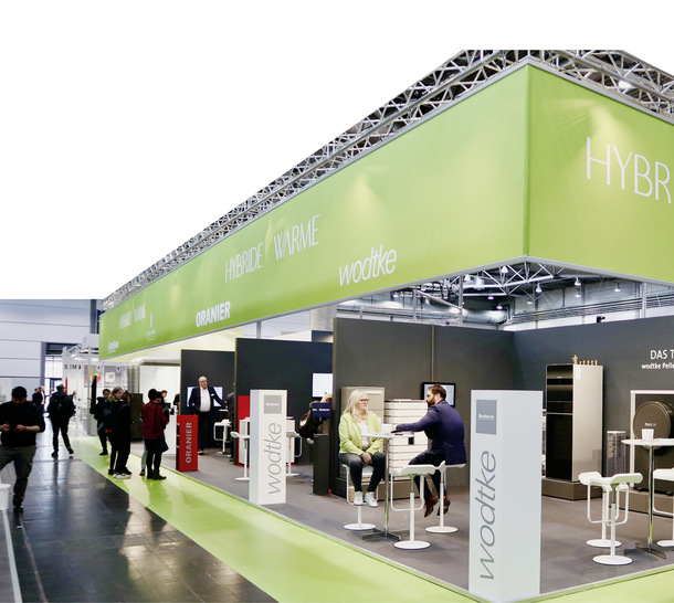 Die Sonderfläche „Hybride Wärme“ auf der WoF 2023 zeigte, welchen Stellenwert man dieser ­Technologie beimisst.