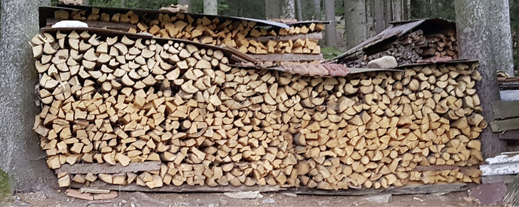 Aktuelle Umfrage: Das eigene Grundstück, Landwirte und Förster stellen über 80 Prozent des Brennholzes bereit. - © Foto: HKI
