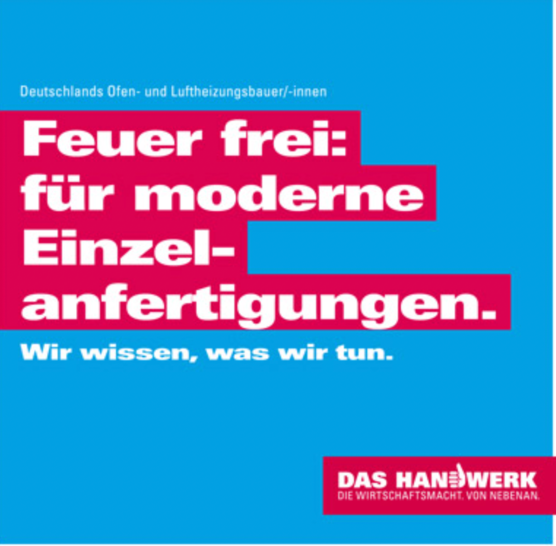 Eines der vielen bisher erschienenen Motive. Für jedes Gewerk einen anderen Spruch. - © Deutsches Handwerk
