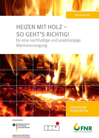 Die Broschüre „Heizen mit Holz – so gehts richtig“ wurde von einem Autorenteam des Industrieverbandes Haus-, Heiz- und Küchentechnik e. V. (HKI), des Zentralinnungsverbandes des Schornsteinfegerhandwerks (ZIV) und der Fachagentur Nachwachsende Rohstoffe e. V. (FNR) erstellt. Die Broschüre steht u.a. im Bereich „Service“des HKI auf der Seite  www.ratgeber-ofen.de  als Download bereit.