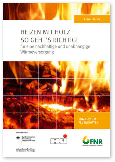 Die Broschüre „Heizen mit Holz – so gehts richtig“ wurde von einem Autorenteam des Industrieverbandes Haus-, Heiz- und Küchentechnik e. V. (HKI), des Zentralinnungsverbandes des Schornsteinfegerhandwerks (ZIV) und der Fachagentur Nachwachsende Rohstoffe e. V. (FNR) erstellt. Die Broschüre steht unter anderem im Bereich Service des HKI auf der Seite www.ratgeber-ofen.de  als Download bereit.