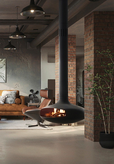 Der „Domofocus“, behiezbar mit Bioethanol.