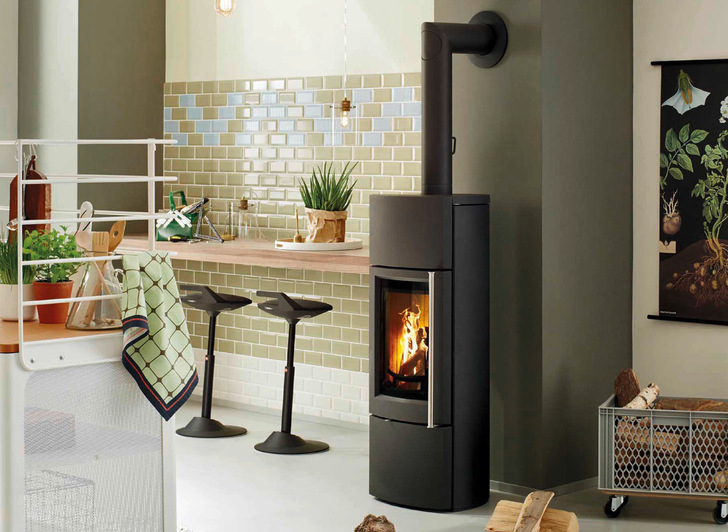 „Delta Plus“: Kaminofen mit Speichermasse sorgt für optimale Energienutzung.