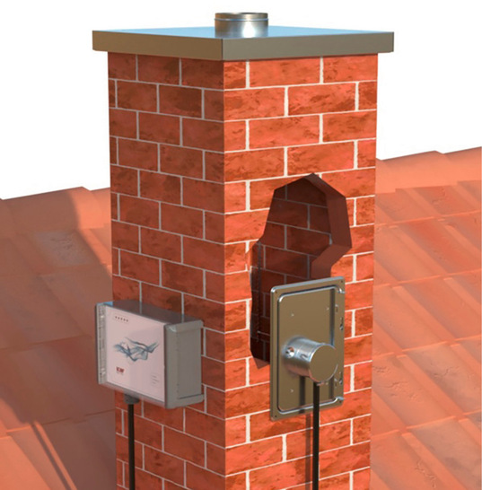 Problemlöser: Der „Zumikron Ceramic“ kann in Schornsteinreinigungsverschlüsse im Außenbereich eingebaut werden.