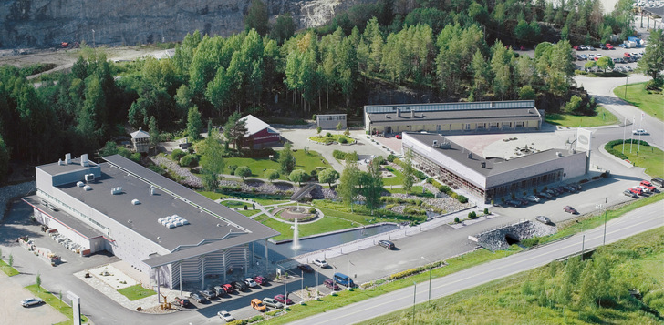 Firmenzentrale in Juuka, Finnland.