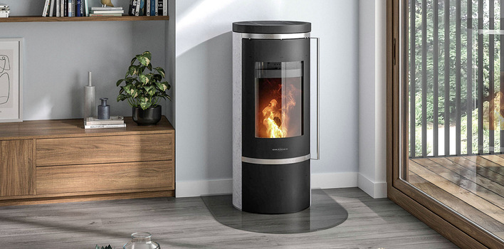 Zylindrisch rund mit großer Sichtscheibe, Bedienkomfort per App.