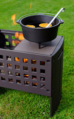 Die Feuerbox sorgt für herbstliche Genüsse.