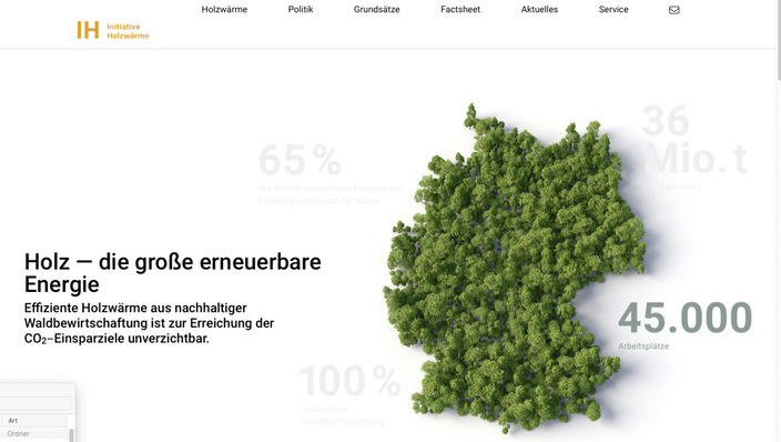 Die Website bietet interessante Beiträge zum Thema Holzwärme.