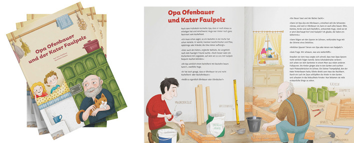 Während die Eltern sich beraten lassen, können die Kleinen im Ofenbuch stöbern.