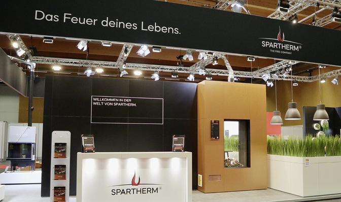 Auf 400 Quadratmetern ist Spartherm auf der WOF vertreten.