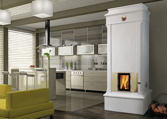 In besonders modern eingerichteten Wohnumgebungen kann ein klassischer schwedischer Kachelofen einen interessanten gestalterischen ­Kontrapunkt setzen: in einem typischen Landhaus- und Stilmöbel-Ambiente ist er ohnehin zu Hause.