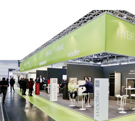 Die Sonderfläche „Hybride Wärme“ auf der WoF 2023 zeigte, welchen Stellenwert man dieser ­Technologie beimisst.