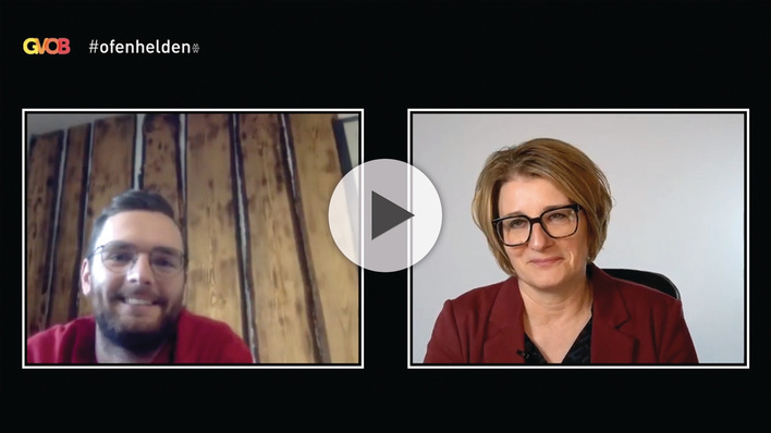 Im #ofenhelden Infotalk des GVOB berichten junge Ofenbauer und gestandene Fachleute über den ungewöhnlichen, abwechslungsreichen Zukunftsberuf des Ofenbauers – unter  https://wir-sind.ofenhelden.info/  