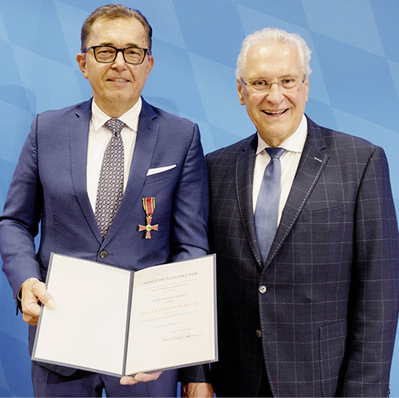 Michael Hilpert und Staatsminister Joachim Hermann.