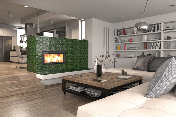  Wärmespeicher: Ein Kachelofen mit Keramik gibt langanhaltende, milde Infrarot-Wärme ab, die eine wohltuende Tiefenwirkung entfaltet.