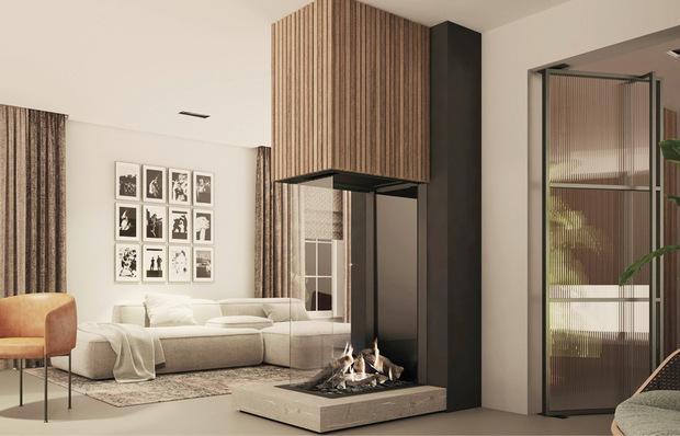 Feuervergnügen pur, mit dem Gaskamin „Maestro 75XTU Tall“