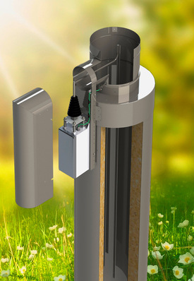 Der „ePuro“ ist für Kamin- und Kachelöfen eine effiziente und kostengünstige Lösung, um den gesetzlichen Anforderungen zu entsprechen und gleichzeitig einen wertvollen Beitrag zum Umweltschutz zu leisten. Der Feinstaubabscheider reduziert bis zu 90 Prozent der Feinstaubpartikel im Rauchgas.