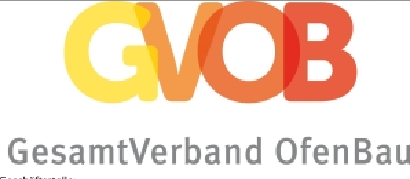 „Logo des Gesamtverbands Ofenbau (GVOB) – Vereinigung zur Förderung innovativer Lösungen und energieeffizienter Technologien im Ofen- und Luftheizungsbau, Fokus auf gesetzliche Bestimmungen wie BImSchV und Digitalisierungstrends.