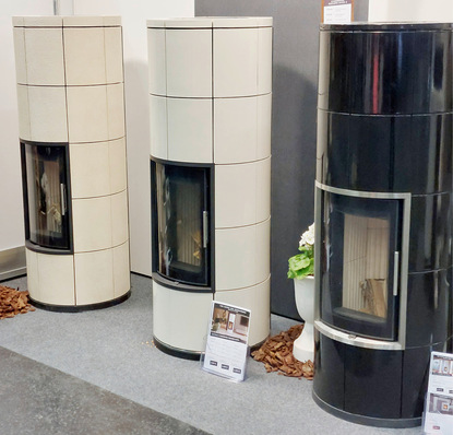 Neue Speicherkaminöfen   „Keramik-ACCU“.