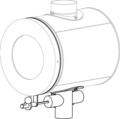 Der Chronobot lässt sich einfach an der Unterseite der firetube-Feuerstätten montieren.