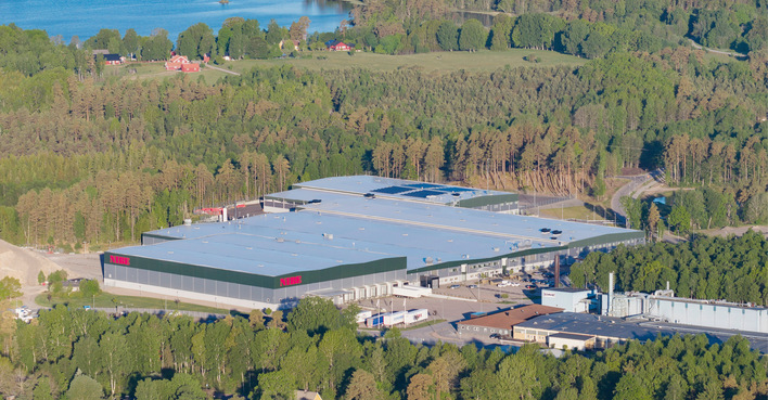 Contura Werk in Markaryd. In der schwedischen Provinz wird moderne Heiztechnik gefertigt.