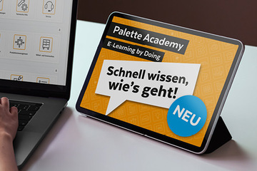 Die neue E-Learning-Plattform von Palette CAD unterstützt Anwender direkt auf Abruf bei der Planung.